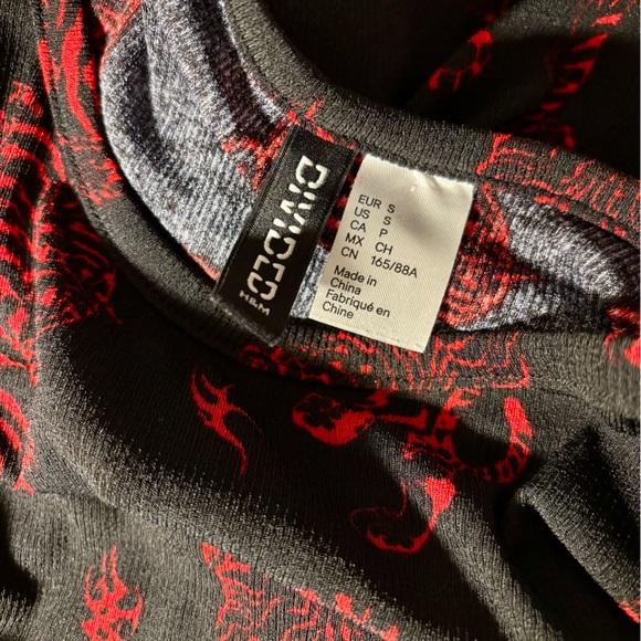 Emo Gothic Alt Rocker Tiger Mini Dress - Picture 6 of 6